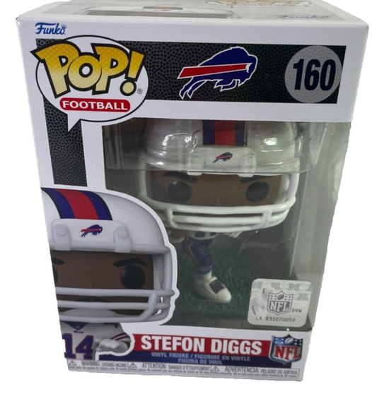 Funko Pop NFL Stefon Diggs #160 Buffalo Bills Vinyl Figure Series 8 HTF RARE! 🏈