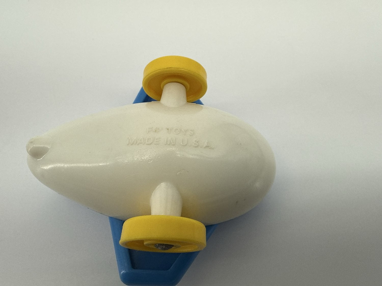 1980 Fisher-Price Little People Blue Yellow Jet Airplane #933
