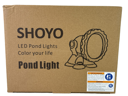 SHOYO RGB LED Pond Lights Waterproof IP68 Remote 16 Color Underwater 4-Pack
