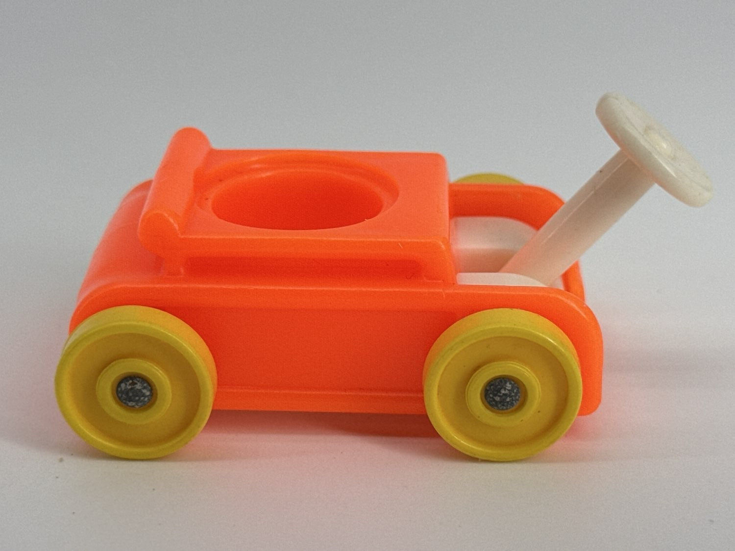 Fisher Price Little People Orange Wagon Yellow Wheels Little Riders Car