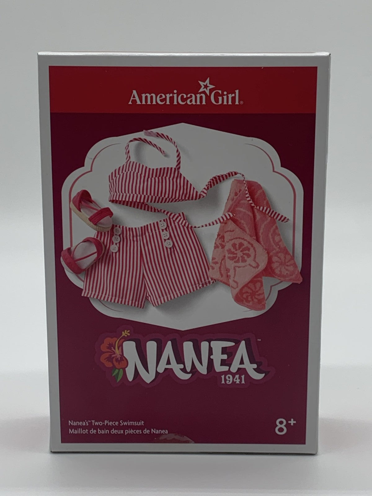 American Girl Nanea 1941 Two-Piece Swimsuit Set Retired Hawaiian Outfit 6758