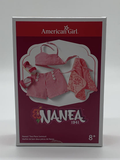 American Girl Nanea 1941 Two-Piece Swimsuit Set Retired Hawaiian Outfit 6758