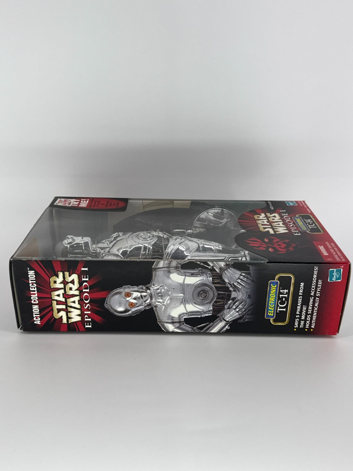 Star Wars EP1 TC-14 Electronic 12" Figure Hasbro 1999 Chrome Droid MIB 4364
