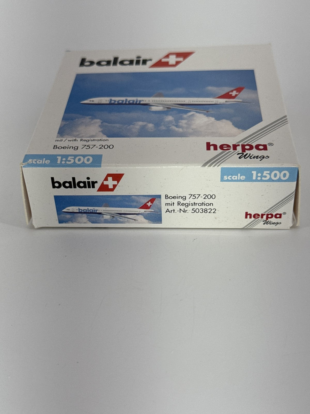 Herpa Wings 1:500 Balair Boeing 757-200 Diecast Aircraft Model