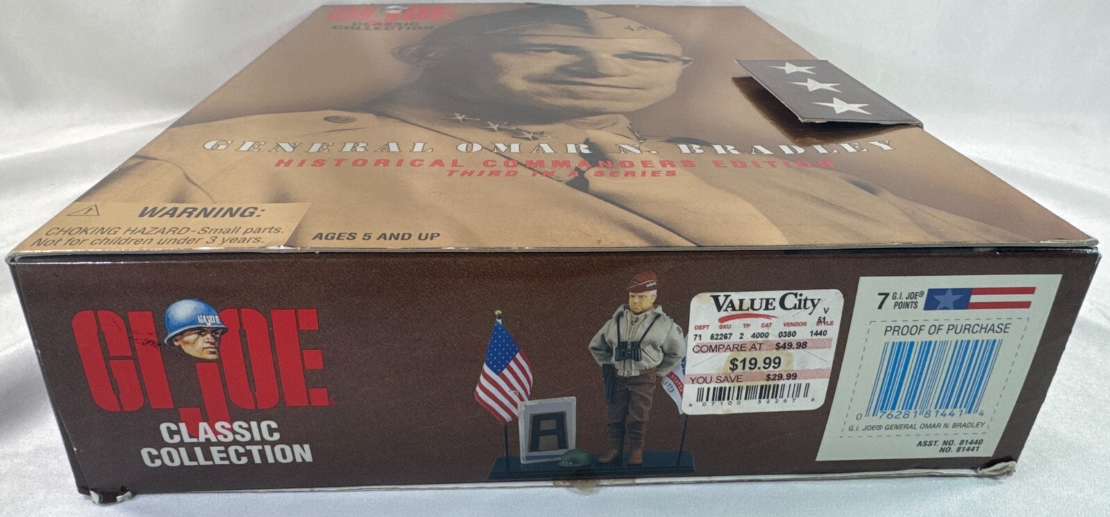 GI Joe 12" General Omar N Bradley 1998 Hasbro WWII Classic Collection w/ Gear
