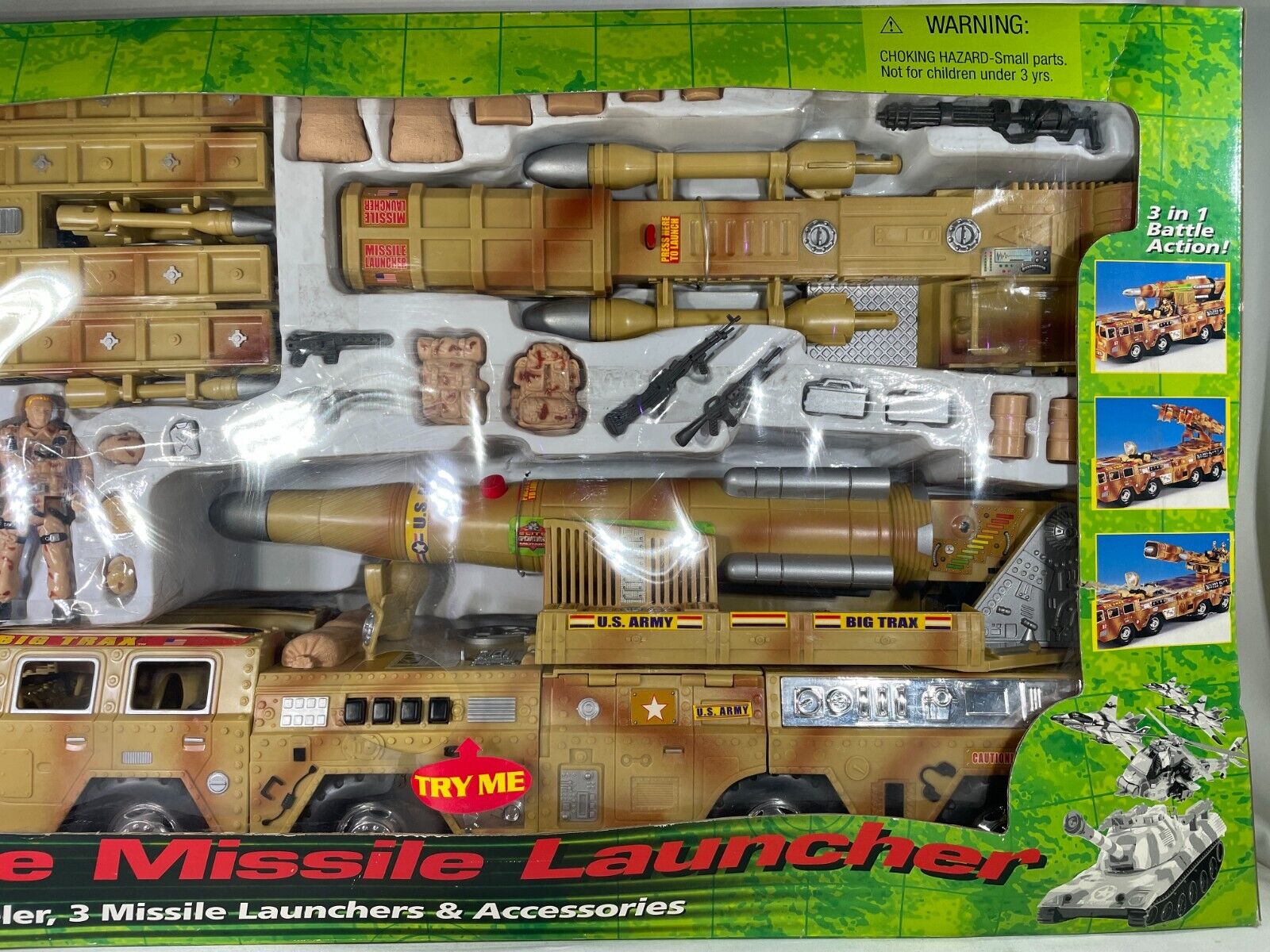 Elite Operations Military Mobile Missile Launcher Playset - 8-Wheeler - 3 Launch