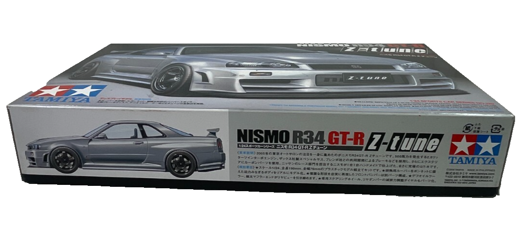 Tamiya 1/24 Nissan GT-R R34 Z-Tune Nismo Model Kit 24282 Used In Box Part Built
