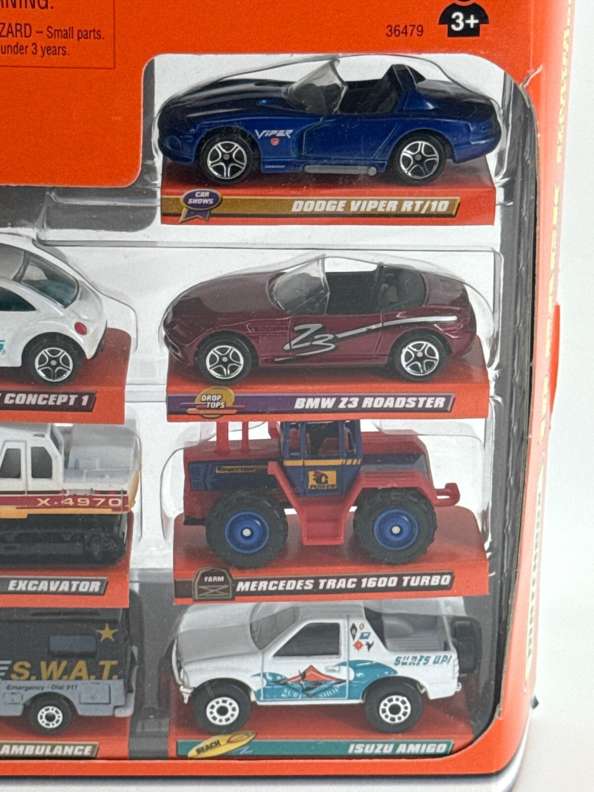 1998 Matchbox Starter Collection 10-Pack Diecast Vehicles Set #36479 Mattel NIB