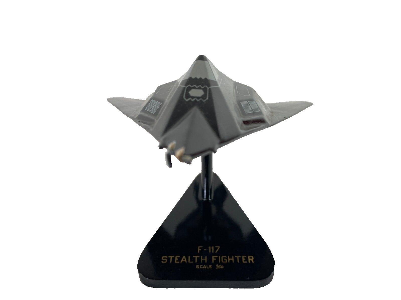 F-117 Stealth Fighter Jet Model 1/50 Scale Black Display Collectible