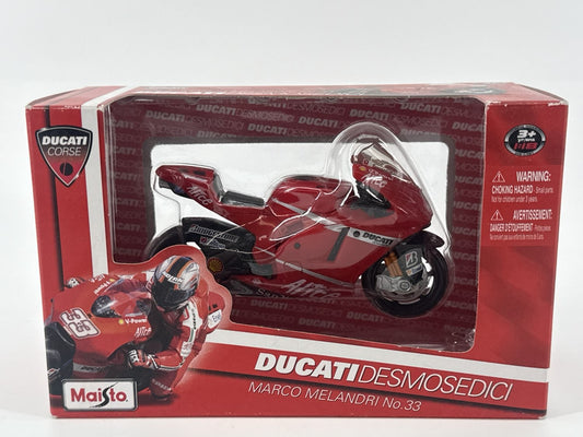 Maisto 1:18 Ducati Desmosedici Marco Melandri #33 Diecast MotoGP Bike 31567