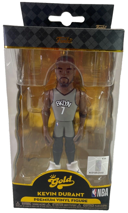 Funko Gold NBA Kevin Durant 5” Vinyl Figure – Brooklyn Nets 1972 🔥