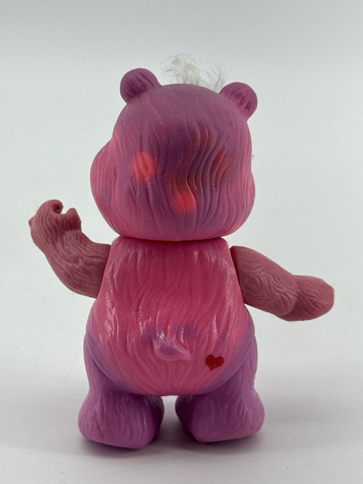 Care Bears Love A Lot Bear Poseable Figure Kenner 1983 PVC Pink Hearts