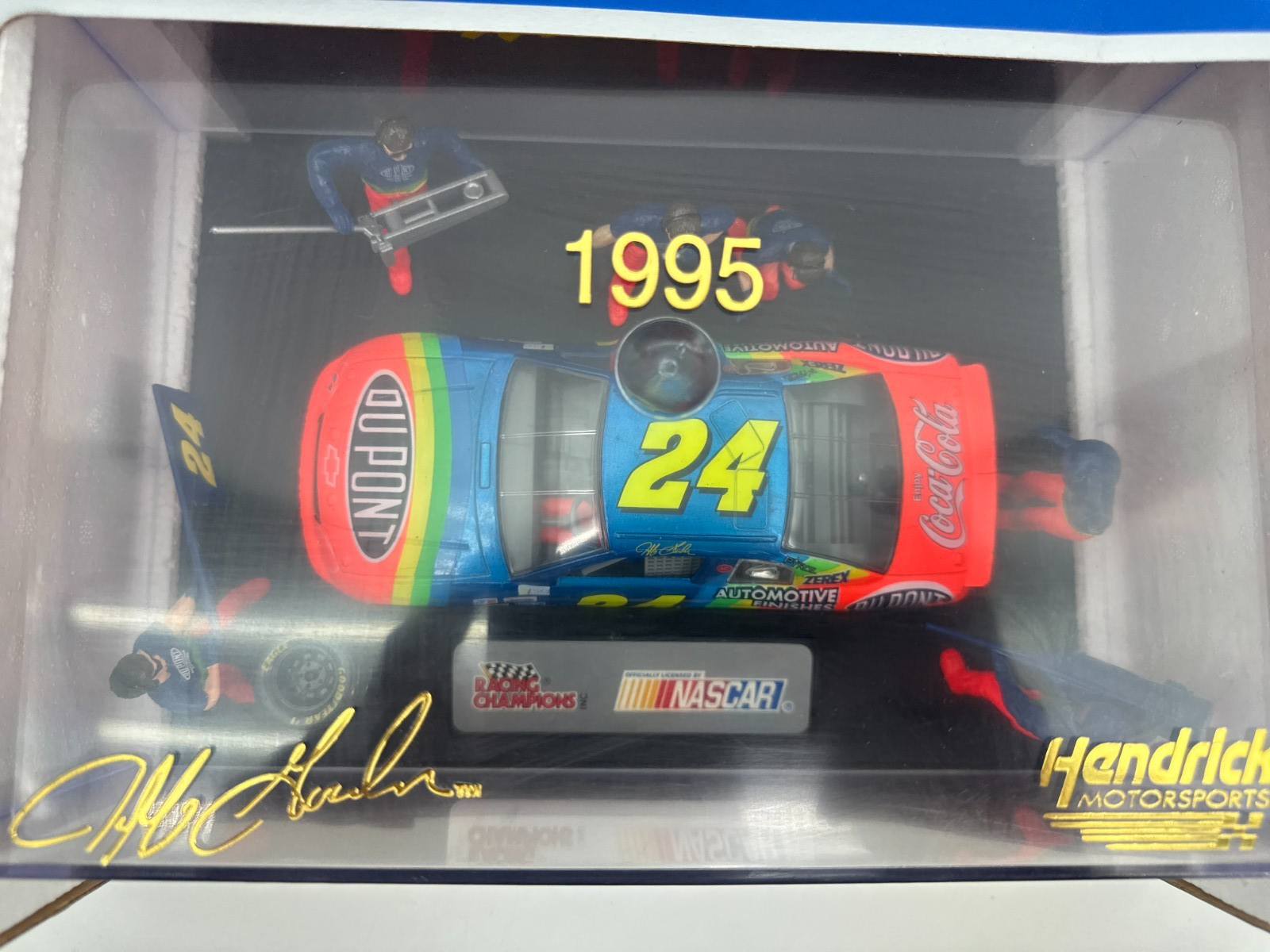 Racing Champions 1:24 Jeff Gordon 1995 Pit Stop Diorama Dupont #24 NASCAR Diecas