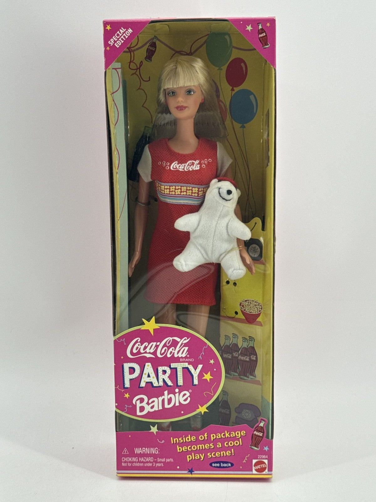 1998 Coca-Cola Party Barbie Special Edition Mattel #22964 NRFB