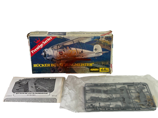 Heller/Aurora 1/72 Bücker Bü 133 Jungmeister – WWII Luftwaffe Trainer Model Kit