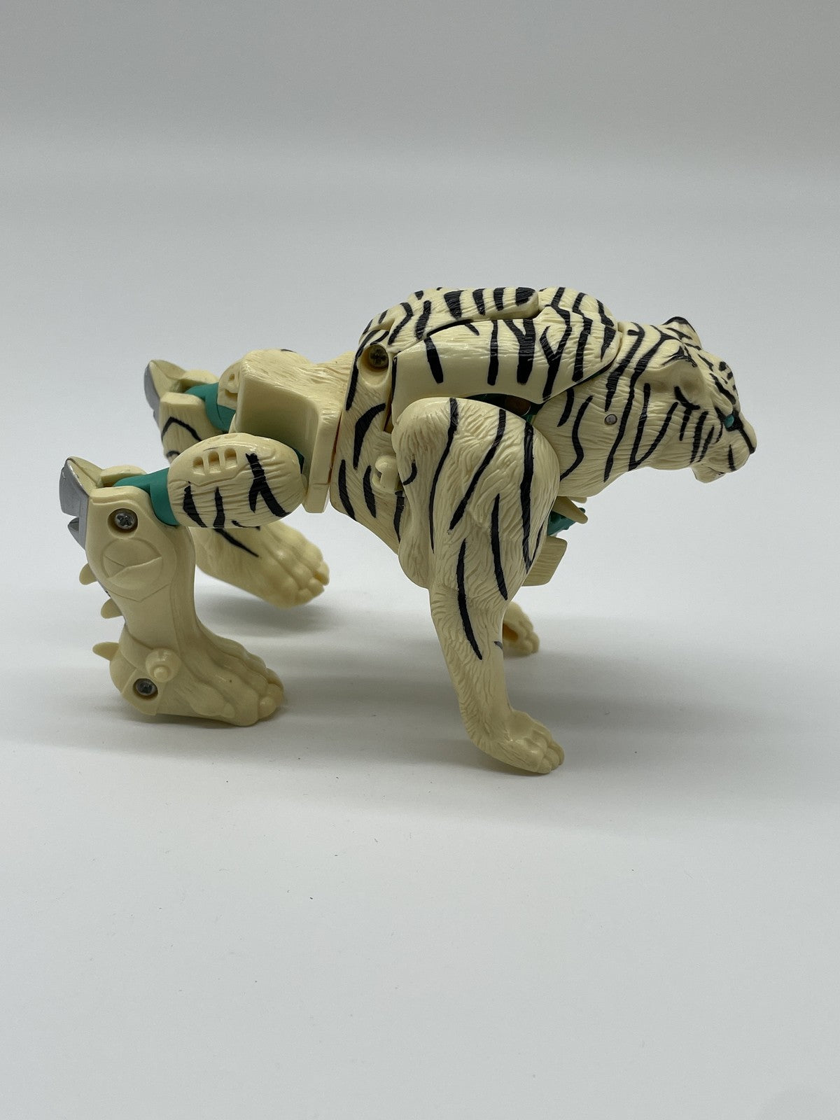 Vintage Transformers Beast Wars White Tiger Action Figure Hasbro 1996 Robo Tiger