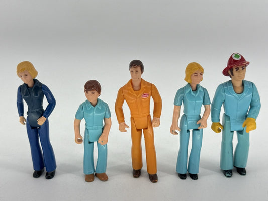 1974 Fisher Price Adventure People Rescue Fireman Mechanic Lot
