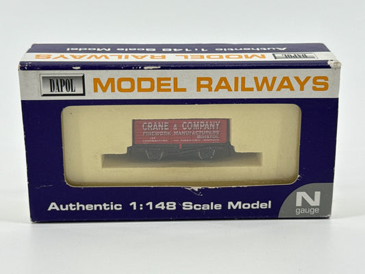 Dapol N Gauge 7 Plank Wagon Crane & Company Bristol Ltd Ed Coal Car 3015