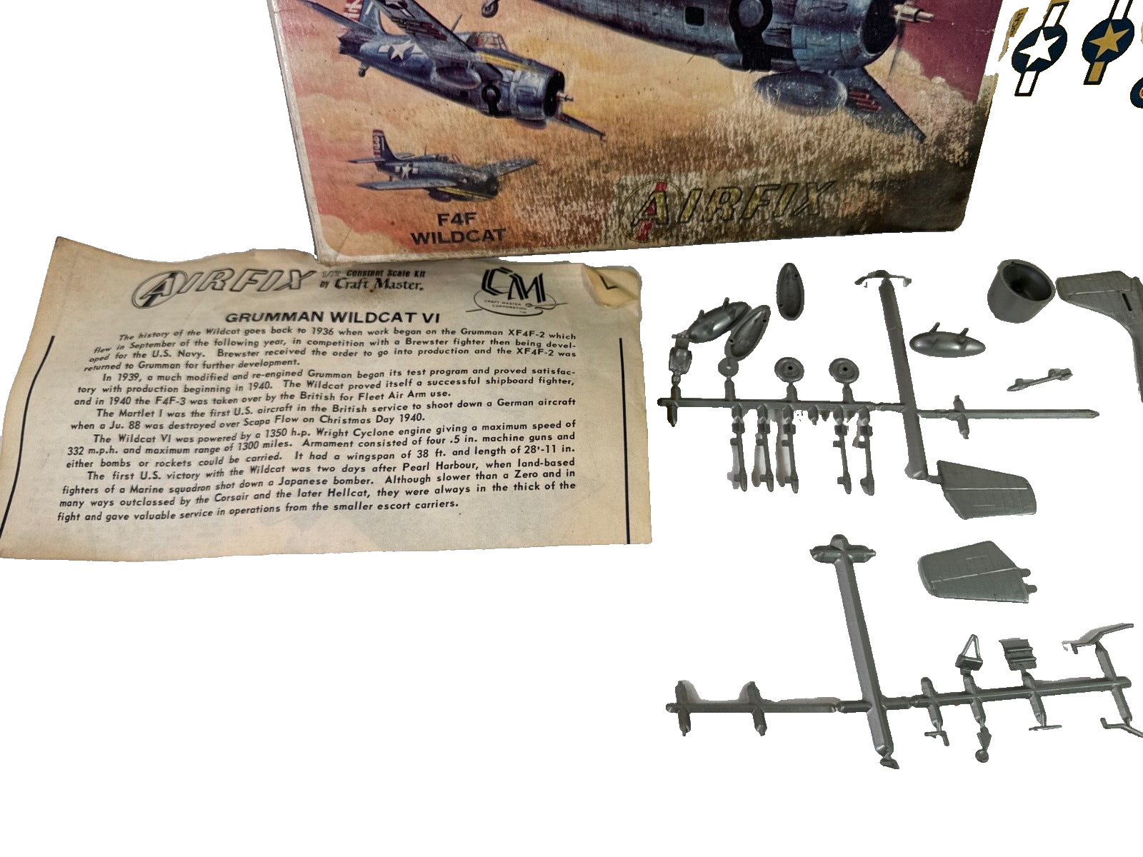 1/72 WWII Fighter Plane Model Kit Series No. 1203-50 Vintage Sealed Complete