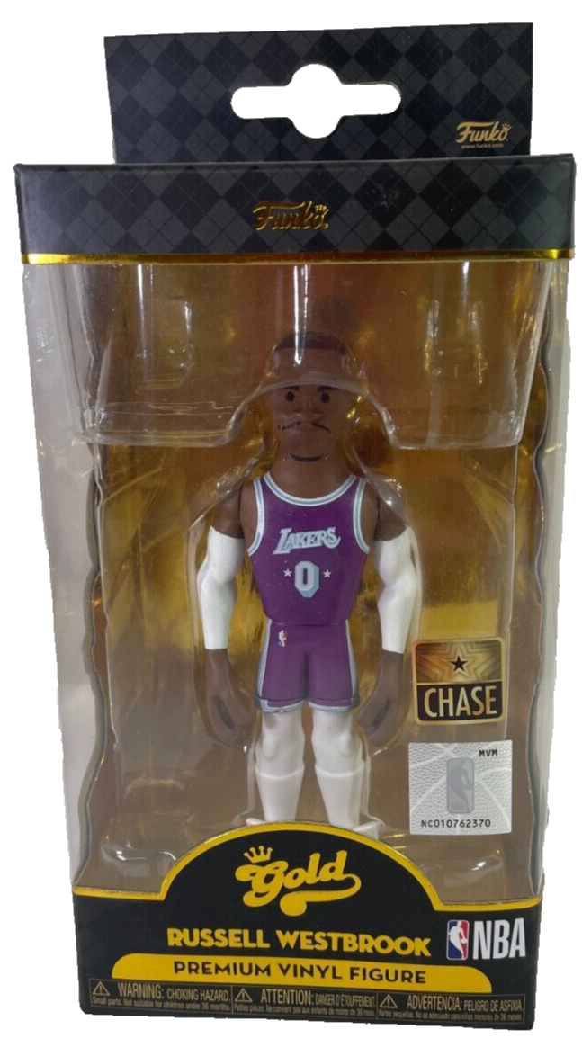 Funko Gold Russell Westbrook CHASE Figure Lakers NBA Premium Vinyl
