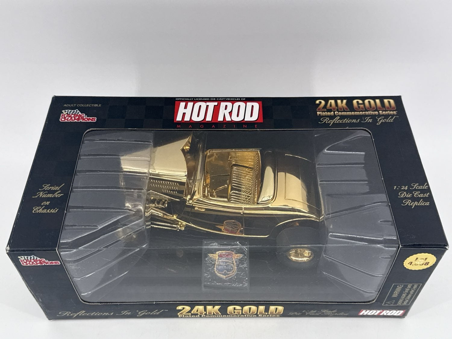 Racing Champions 24K Gold Plated Hot Rod Reflections 1:24 Diecast 1/4998