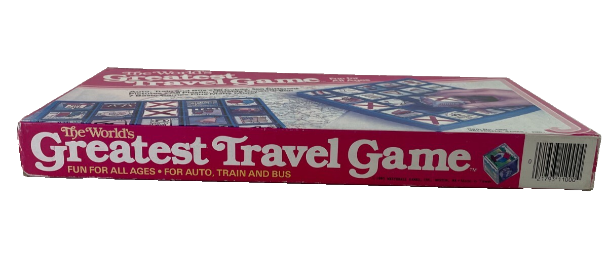 World’s Greatest Travel Game 1985 Whitehall Complete VTG Board Game Good Cond FS