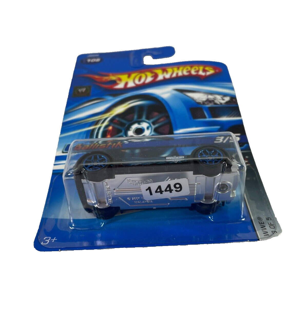 WWE Edition Hot Wheels Ballistik #108 – Exclusive Matte Black Die-Cast Racer!