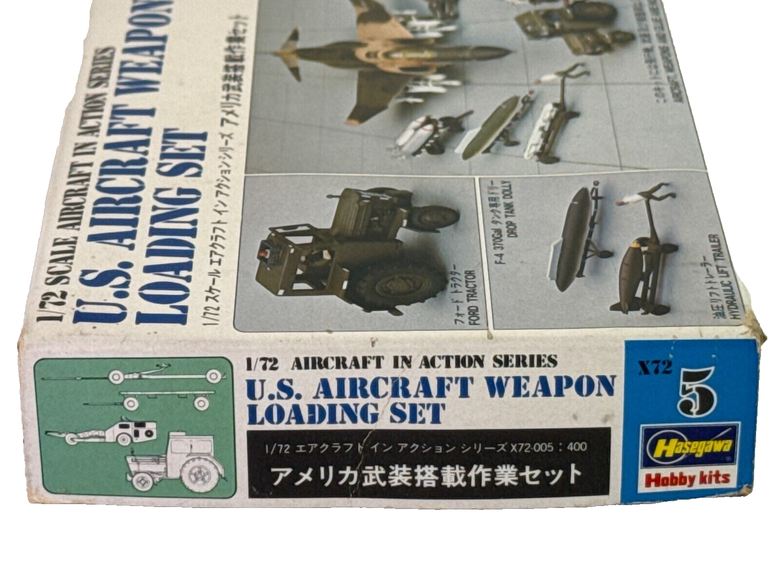Hasegawa 1/72 Aircraft Weapons Loading Set – Military Airbase Diorama Accessorie
