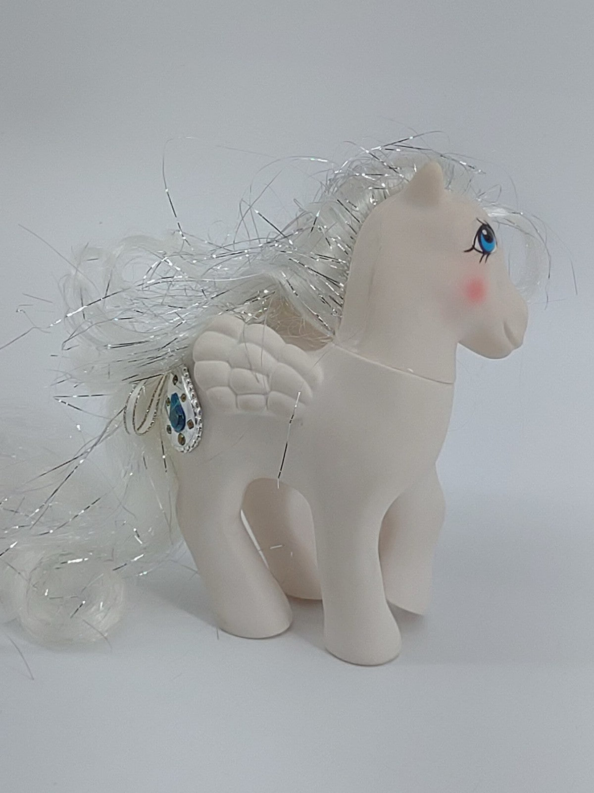 1987 MLP Princess Tiffany Pegasus White Jewel Tinsel