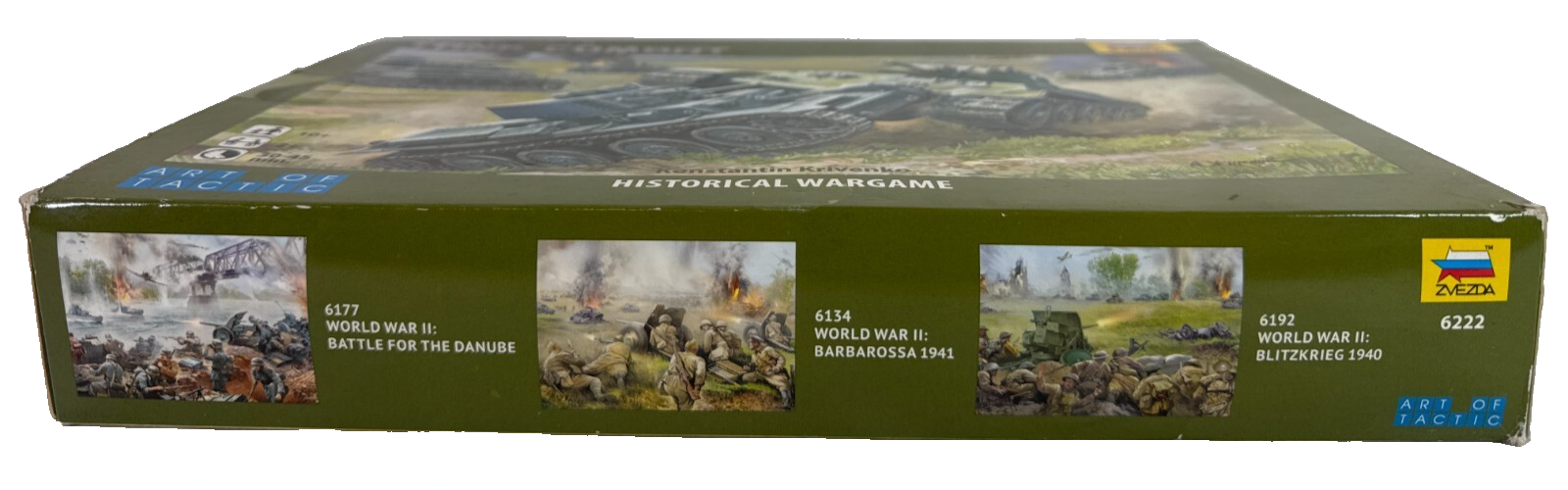 Zvezda WWII Tank Combat Historical Wargame Art of Tactic Open Box Complete Nice