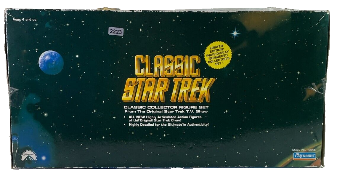 1993 Playmates Classic Star Trek Bridge Crew Figure Set Boxed Limited Edition