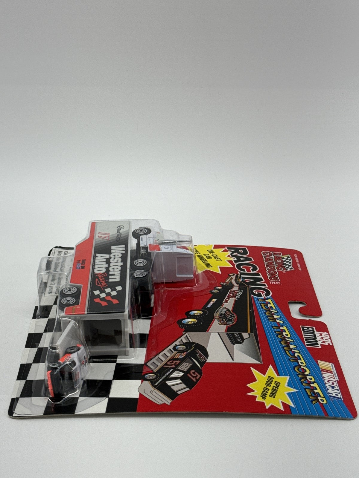Vintage 1995 Racing Champions Western Auto Team Transporter NASCAR Die-Cast Truc