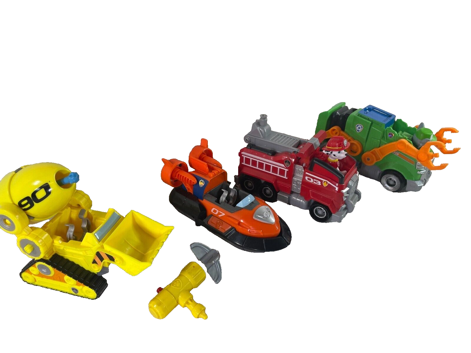 Paw Patrol Marshall Fire Truck Toy & Dalmatian Figure – Lot of 4!