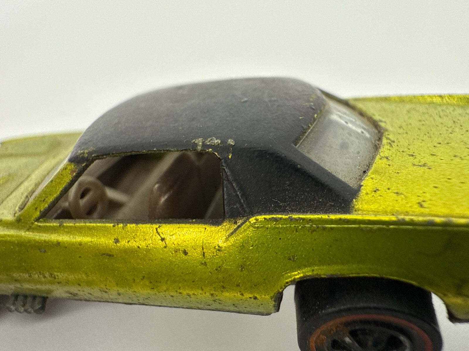 1968 Hot Wheels Redline Custom Eldorado Lime HK Matte Roof Vintage Rare Loose