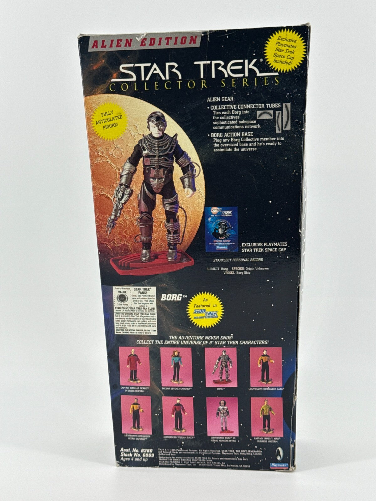 1995 Playmates Star Trek Borg Action Figure Alien Edition Collector Series MOC
