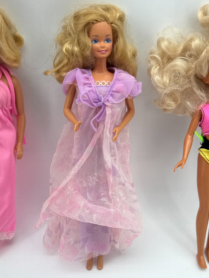 Vintage Barbie Doll Lot 1966 1987 Mattel Skipper Clothes Blonde Blue Eyes