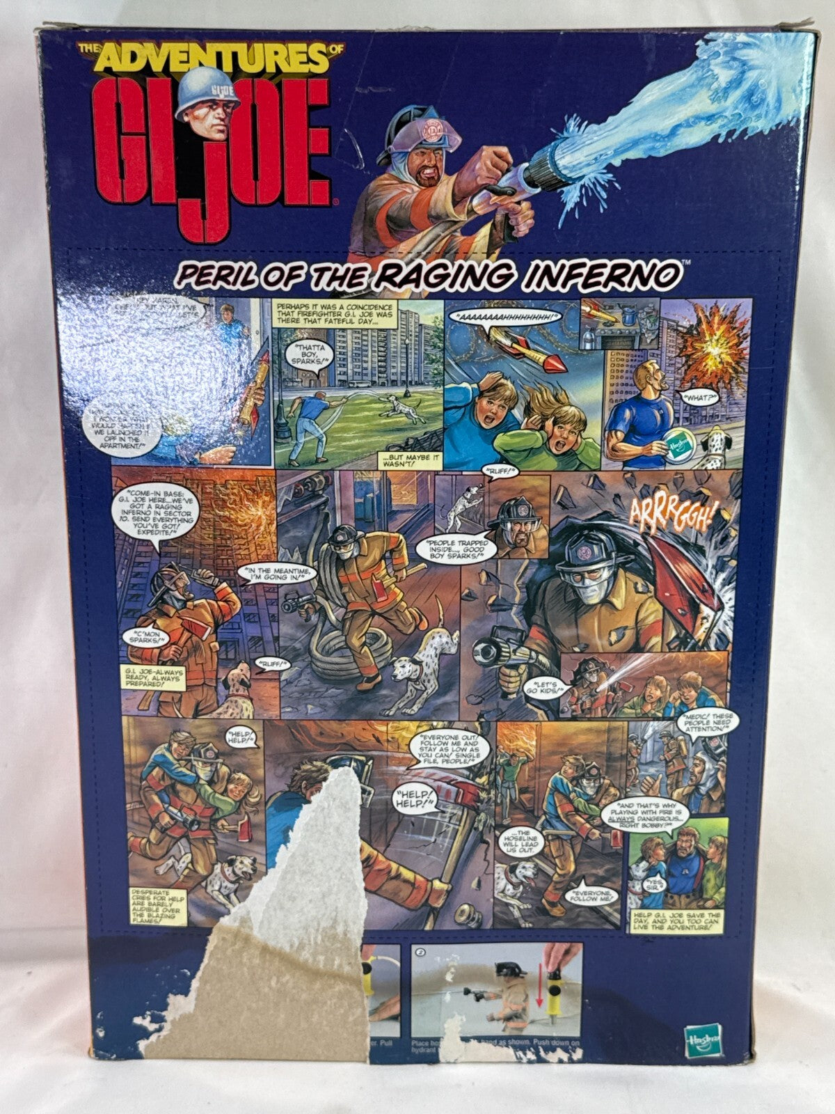 GI Joe 1999 Adventures Peril of Raging Inferno Firefighter 12" NIB Hasbro