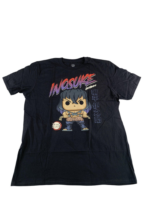 Demon Slayer Inosuke Hashibira Shirt Mens Large Black Funko Pop Anime Graphic