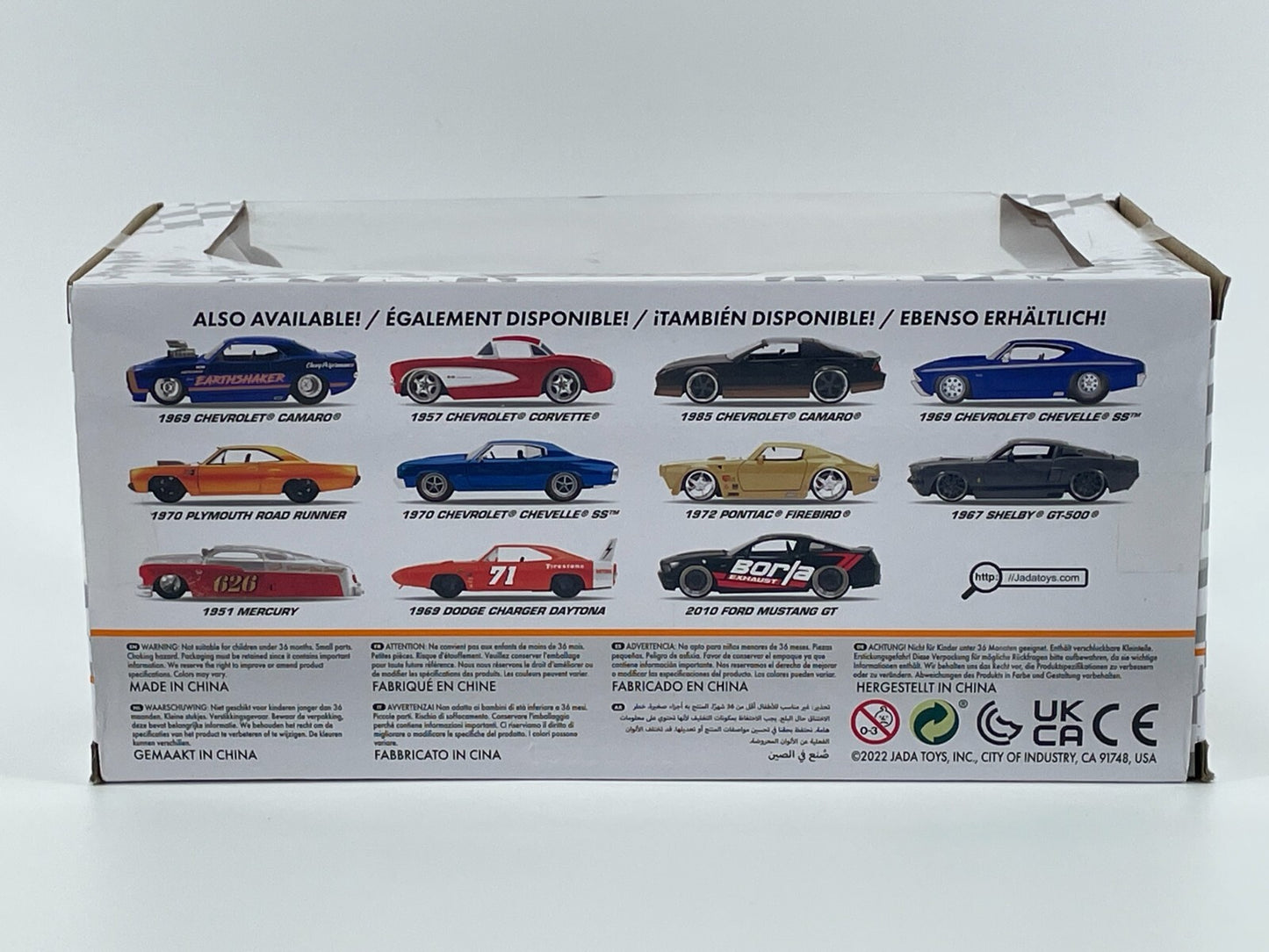 Jada Bigtime Muscle 1989 Ford Mustang GT 5.0 Blue 1:24 Die-Cast Car Model 3001