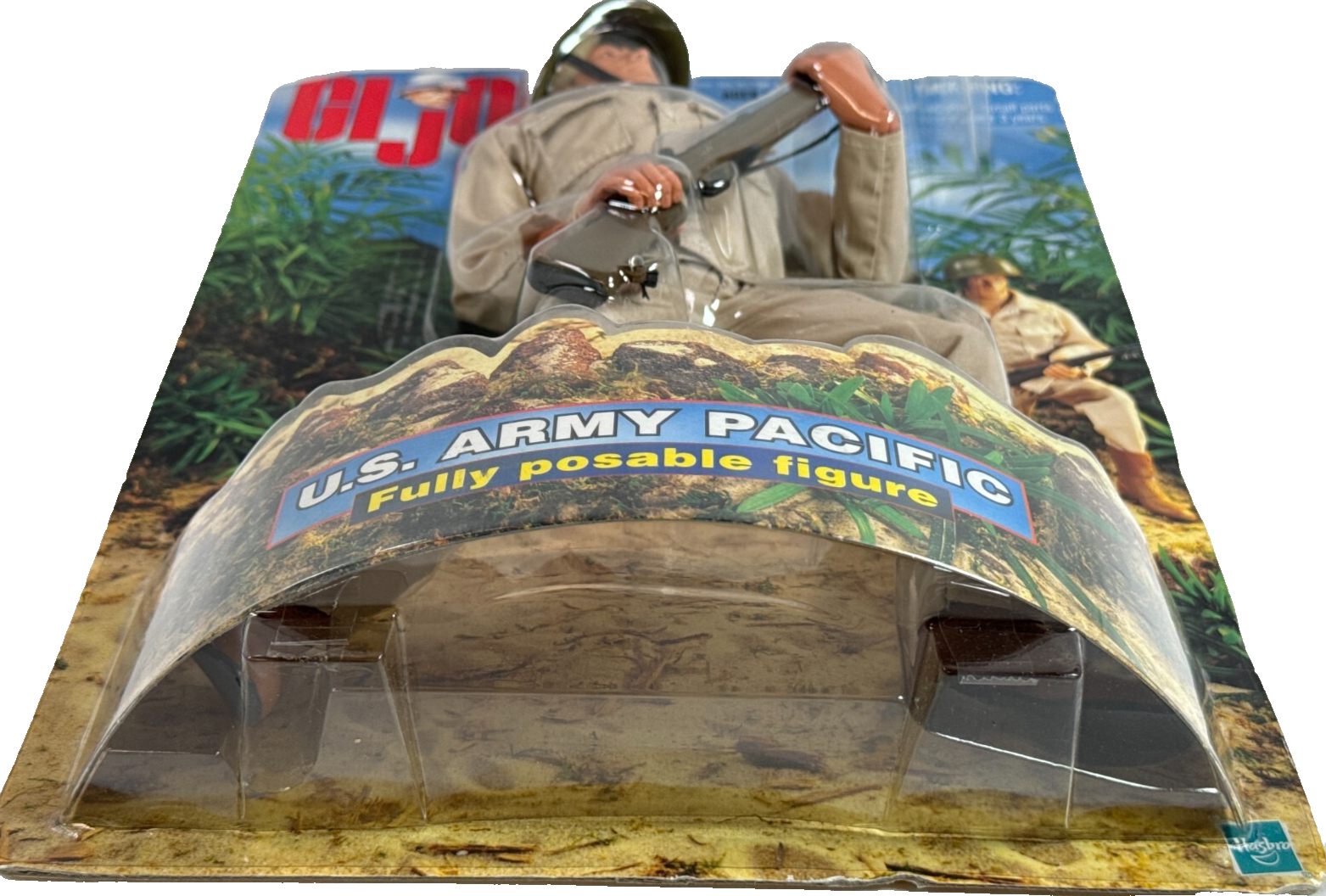 Hasbro GI Joe 12" US Army Pacific 1998 WWII Action Figure Rifle Helmet Sealed NO
