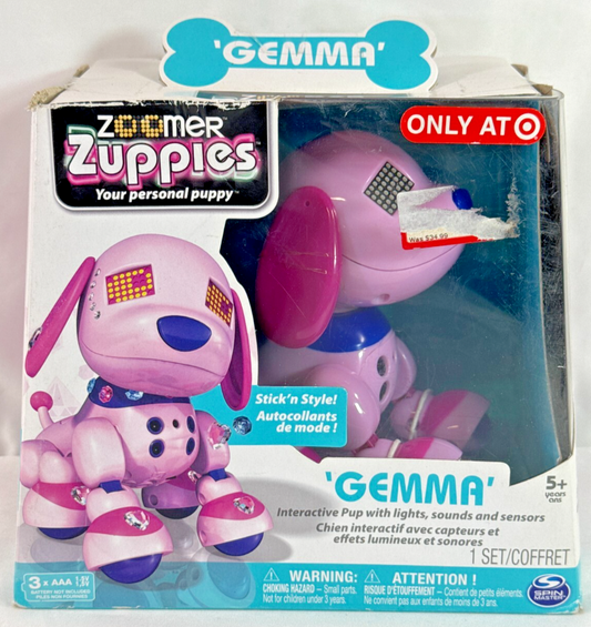 Zoomer Zuppies Gemma Pink Interactive Puppy Dog Lights Sounds Target Exclusive