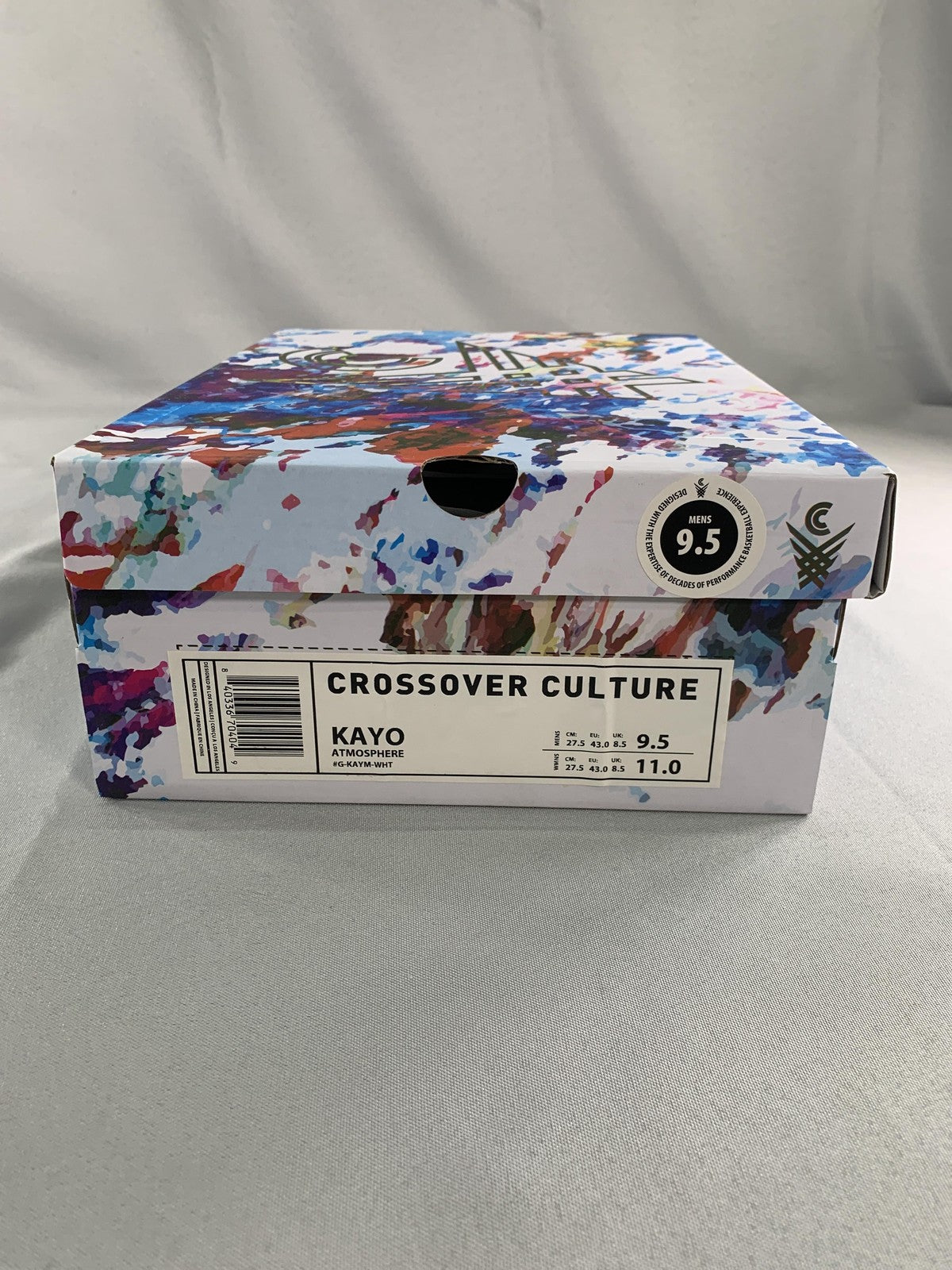 Crossover Culture Kayo Atmosphere Shoes Mens Size 9.5 White Basketball Mid