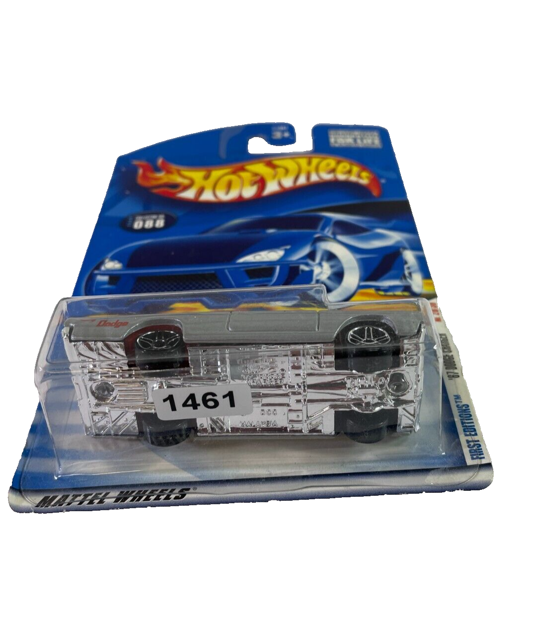 🏁 Hot Wheels 2000 First Editions '67 Dodge Charger #28 – Silver Metallic Muscle