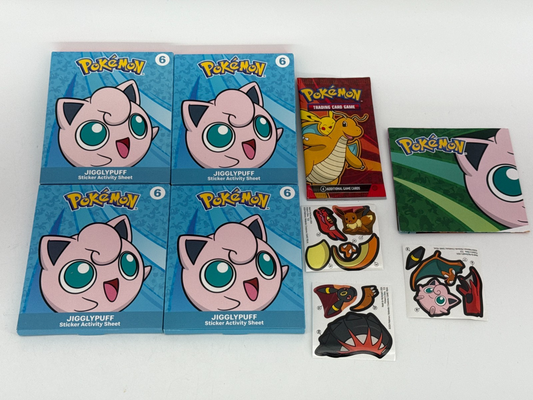 2024 McDonald's Pokémon Lot Jigglypuff Stickers + Promo Card Pack + Extras