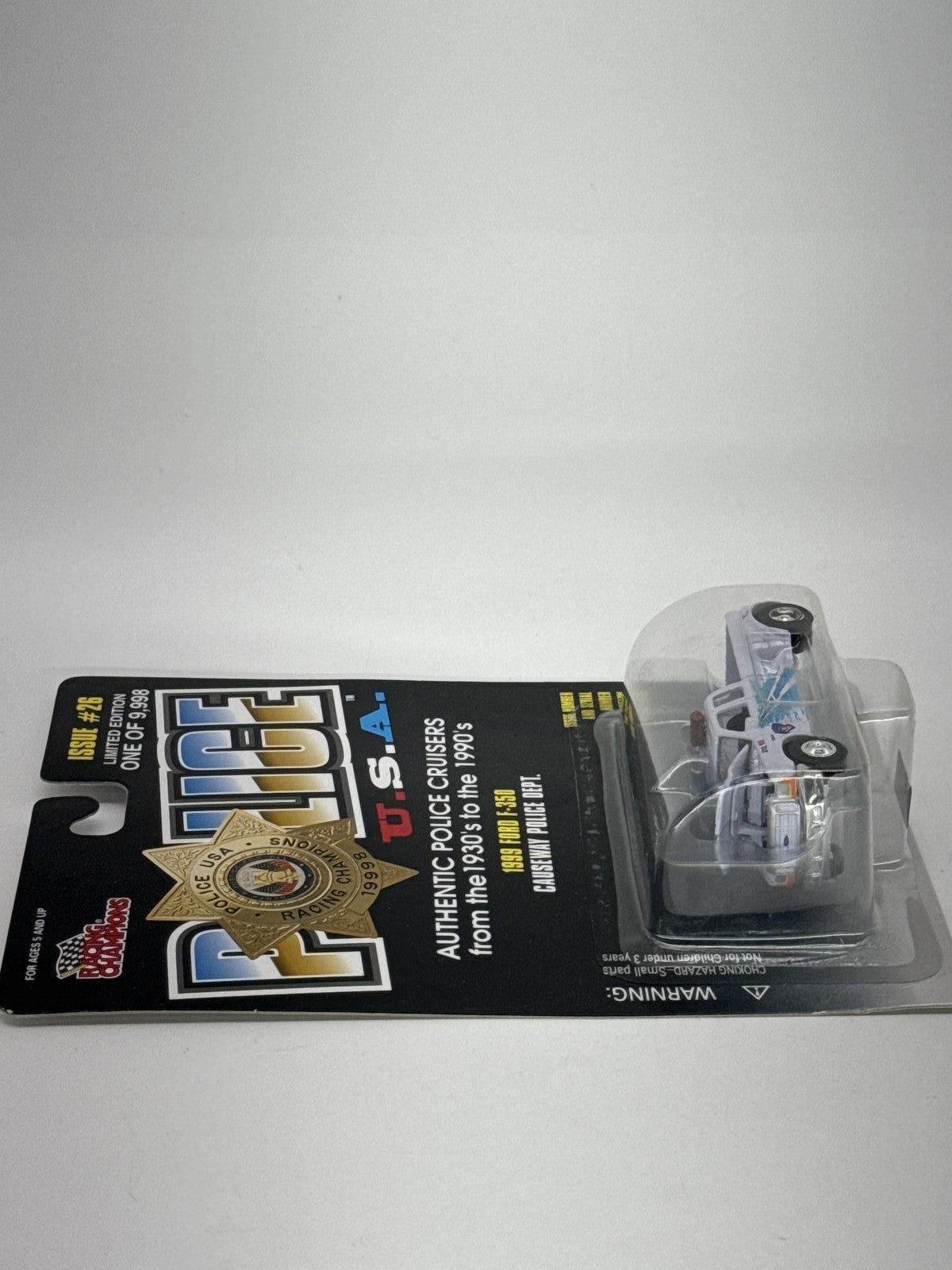 Racing Champions Police USA 1999 Ford F-350 Causeway Police Dept 1:67 Diecast