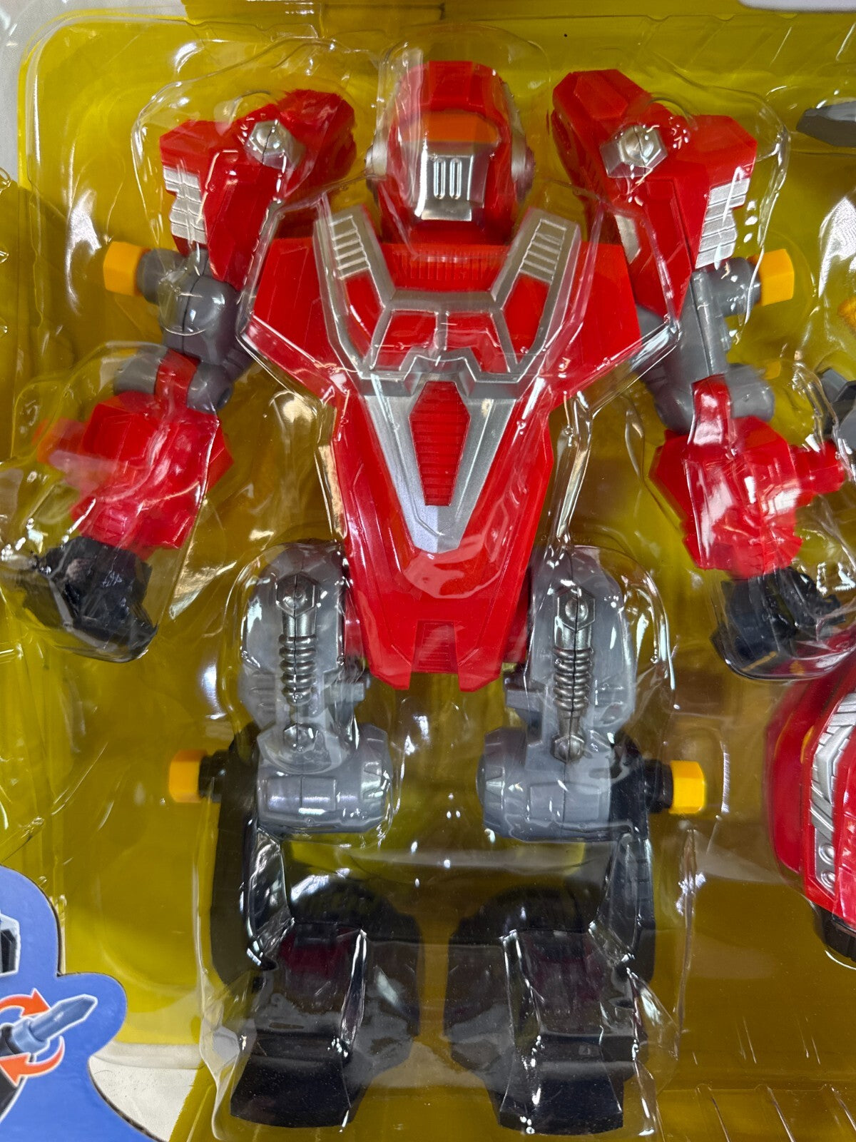 Convert Defender 3-in-1 Red Robot Toy w/ Drill Car Truck Lights Battery Operated