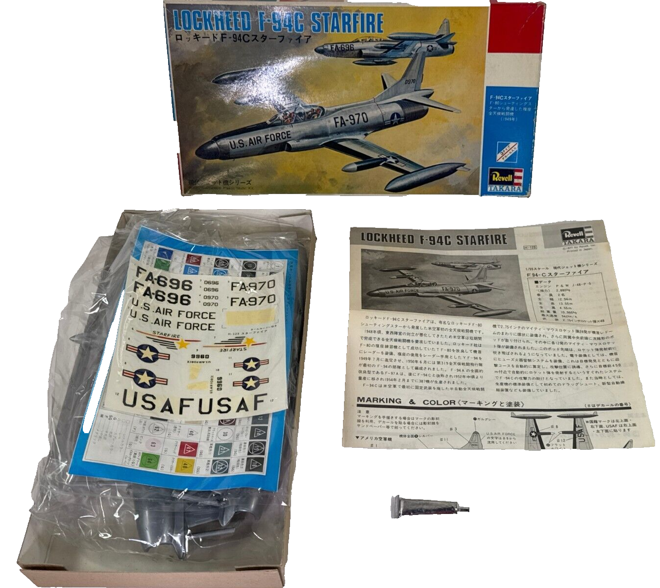 Revell Takara Lockheed F-94C Starfire 1/55 Scale Model Kit USAF Interceptor