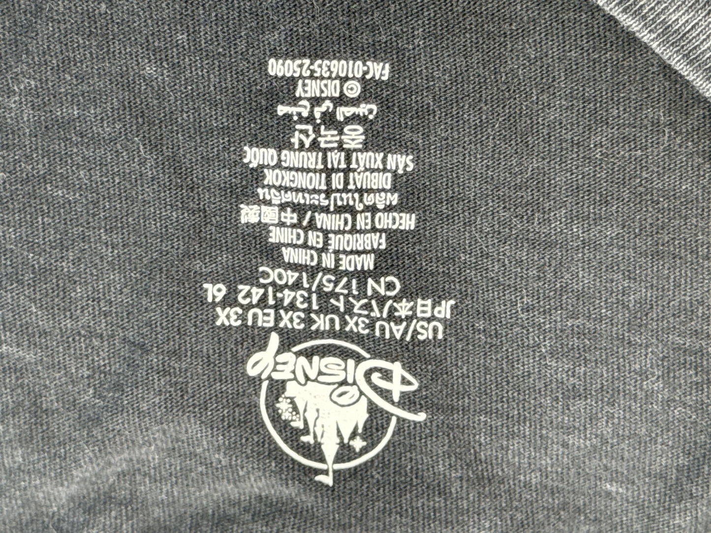 Disney Mickey Mouse Halloween Graphic Tee 3X Gray Short Sleeve Crewneck