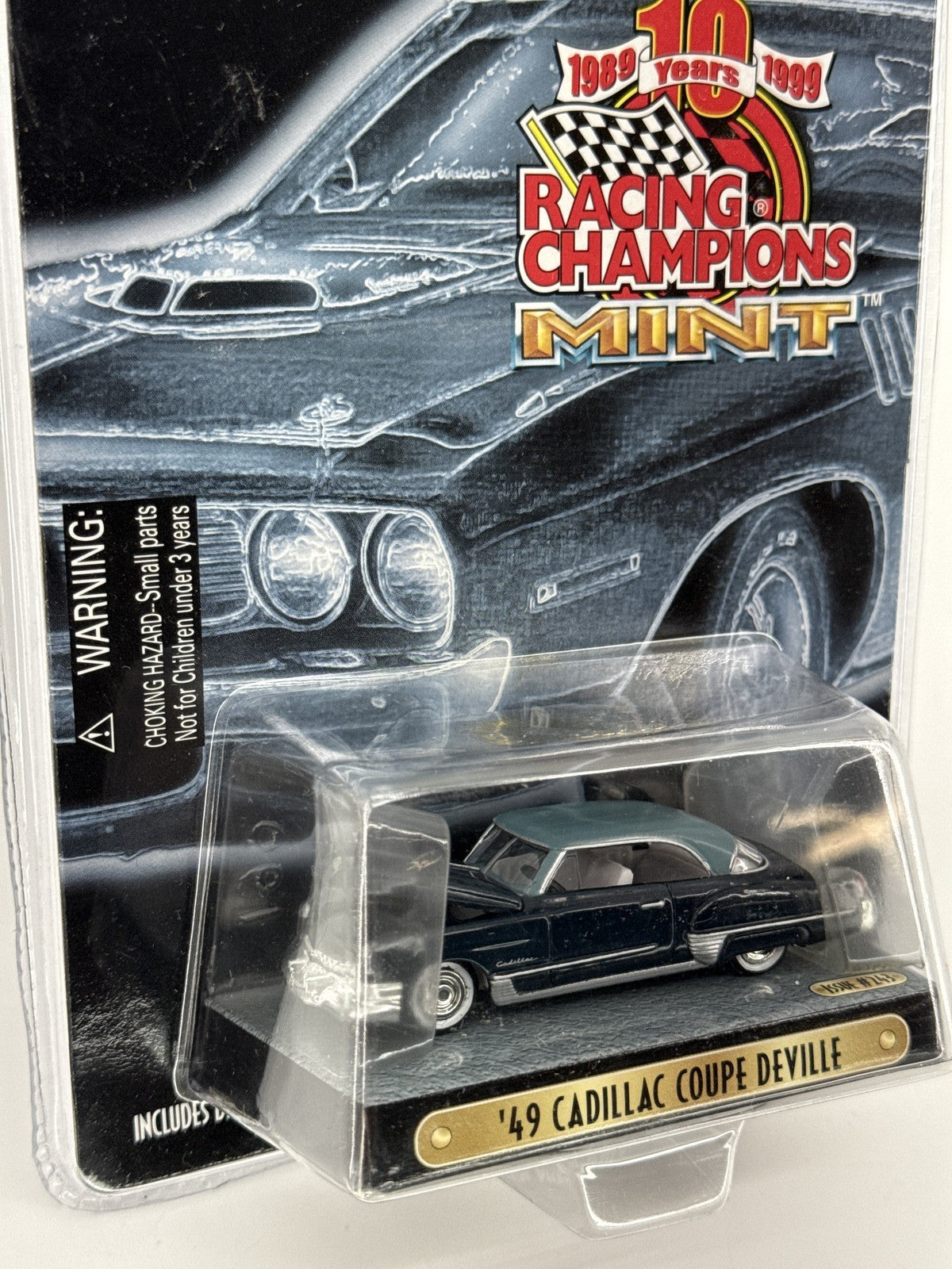 Racing Champions Mint 1949 Cadillac Coupe Deville 1:64 Die Cast 1 of 9,999 RARE