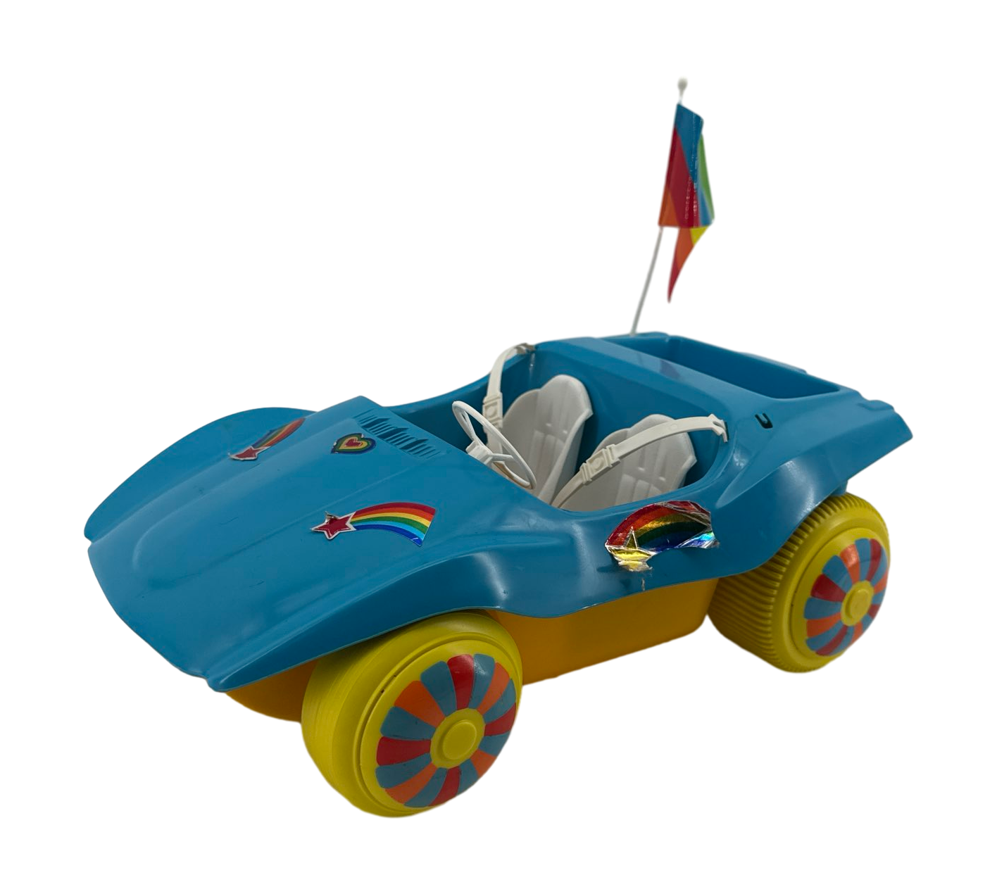 1983 Mattel Rainbow Brite Color Buggy Blue Conv. Car